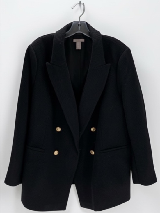 H&M Jackets & Blazers - H&M Black Wool Blend Tailored Blazer
Jacket - Women's Size XL (EUC)